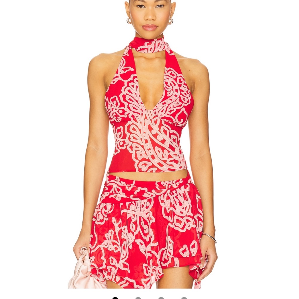 Lovers and Friends Mayci Top in Red Flame